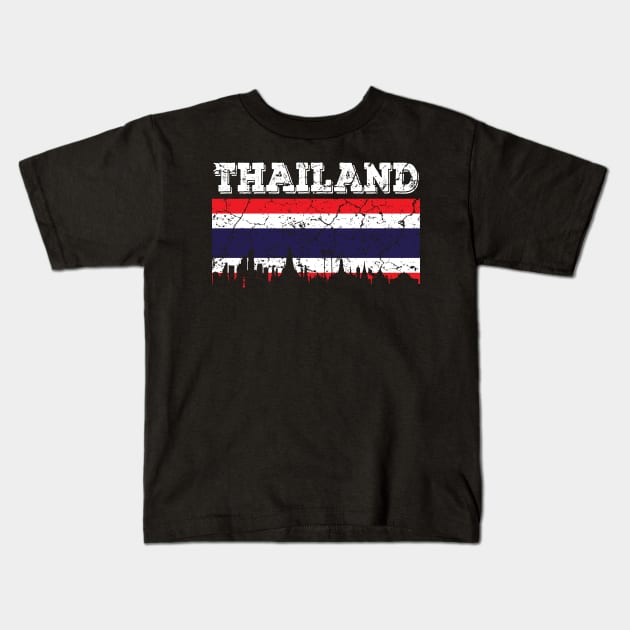 Thailand Kids T-Shirt by Mila46